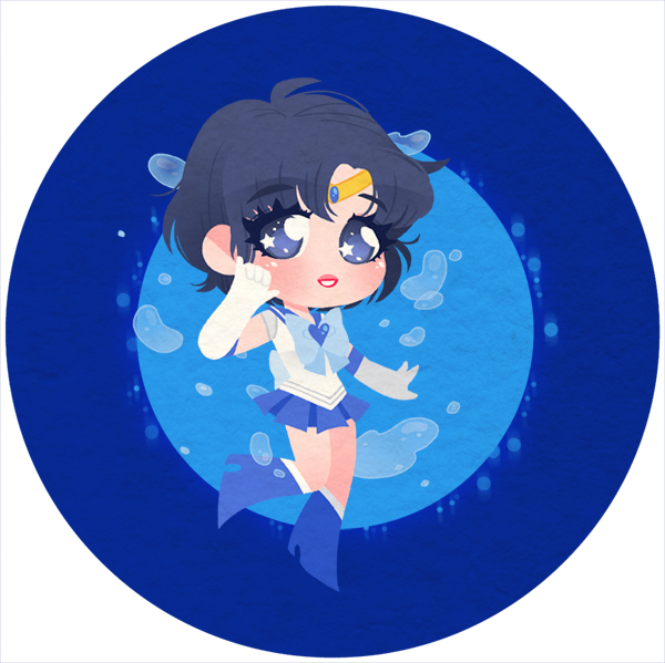 Separated Art For My Sailor Scout Buttons $3 Each You - Cartoon (600x599)