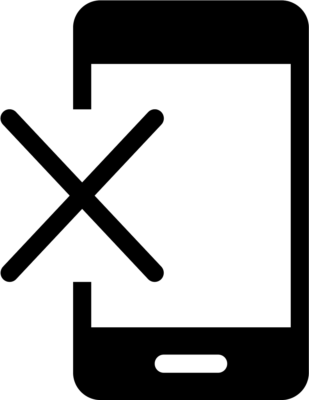 Phonelink Erase Filled Png - Mobile Phone (1600x1600)