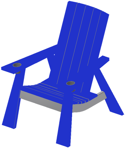 Clip Art Library Stock Adirondack Chair Clipart - Chair (500x500)