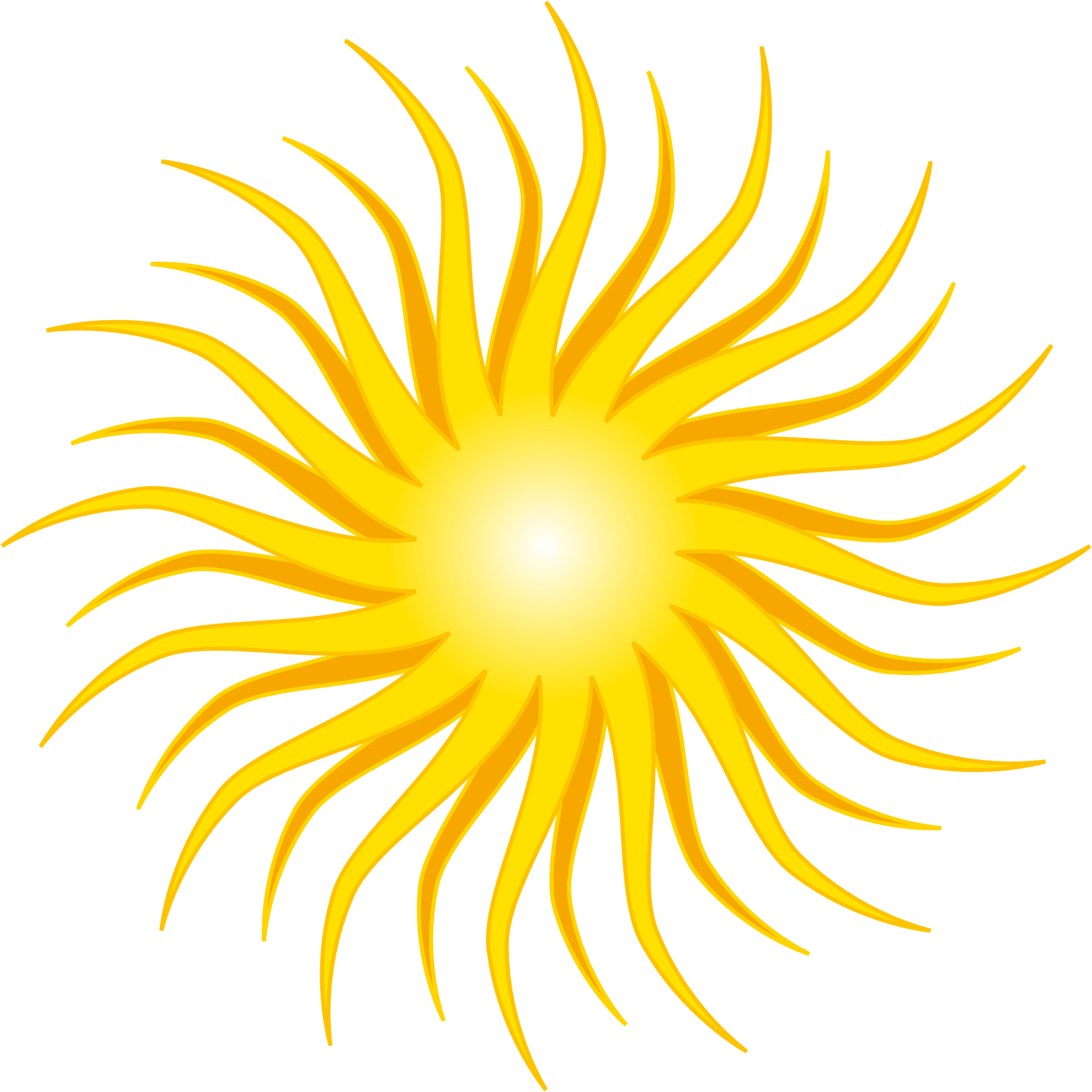 Clip Art Yellow Transprent Png Free - Sun Logo Black Background (1920x1920)