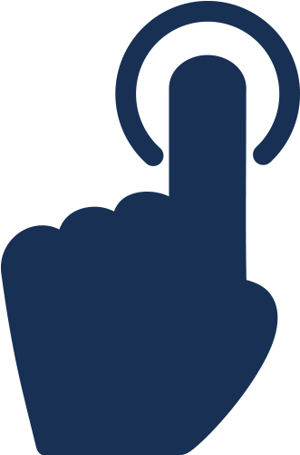 Which Applicant Type Are You - Hand Pressing Button Icon (575x500)