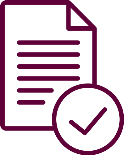 [document With Checkmark Icon] - Legal Documentation Icon (575x500)