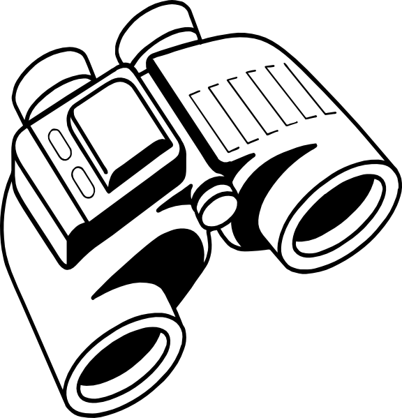 Coloring Page Google Search Vbs Pinterest - Binoculars Clipart Black And White (576x599)