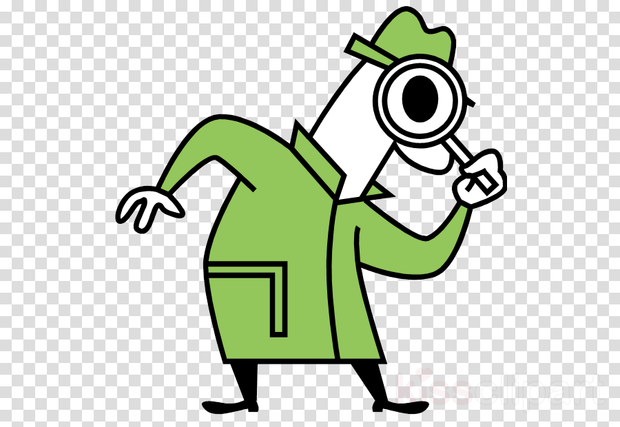Student Detective Clipart Student Northern Michigan - Cartoon Detective With Magnifying Glass (900x620)