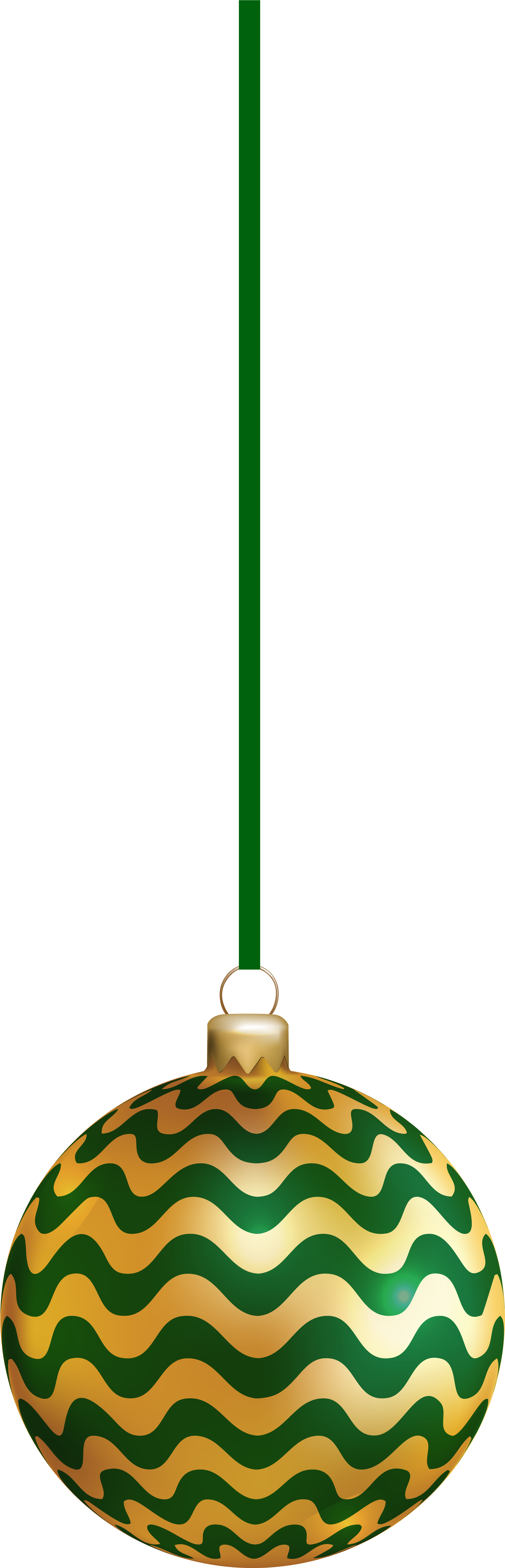 Christmas Ornament Green Deco Clip Art - Clip Art (2624x8000)