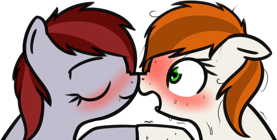 Neuro, Bat Pony, Blushing, Boop, Cute, Cute Little - Pony (986x488)