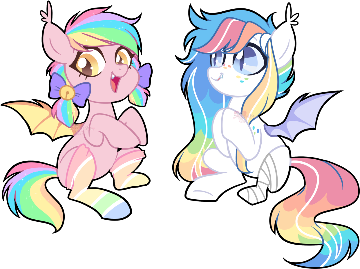 Fluttershysocks, Bandage, Bat Pony, Bat Pony Oc, Bell, - Cartoon (1280x974)