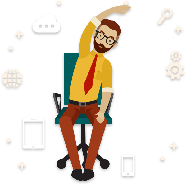 Flexibility - Man Business Clothes Doing Exercises (599x595)