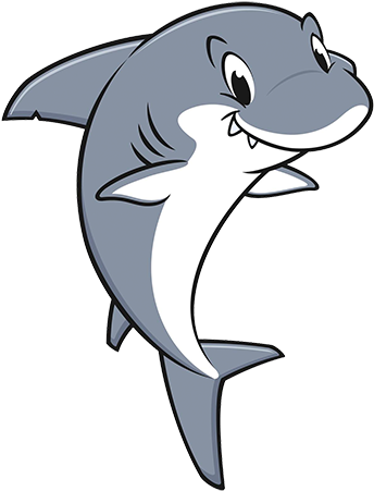 Shark Clip Art - Cartoon Shark Vector (500x500)