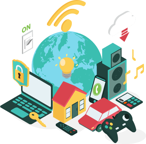 Our Iot Developers Will Easily Co Ordinate And Connect - Internet Of Things (496x488)