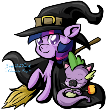 Twilight Clipart Halloween Witch - Halloween Twilight Sparkle (400x407)
