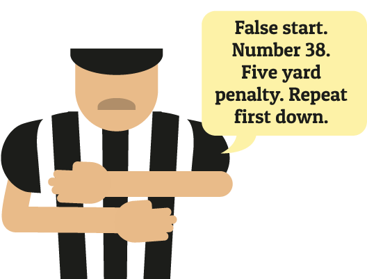 My Head Is Throbbing And Now I Forgot The Snap Count - Cartoon (600x400)