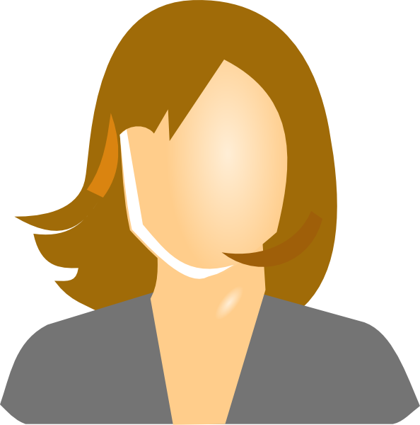 Female Clipart Icon Png (594x600)