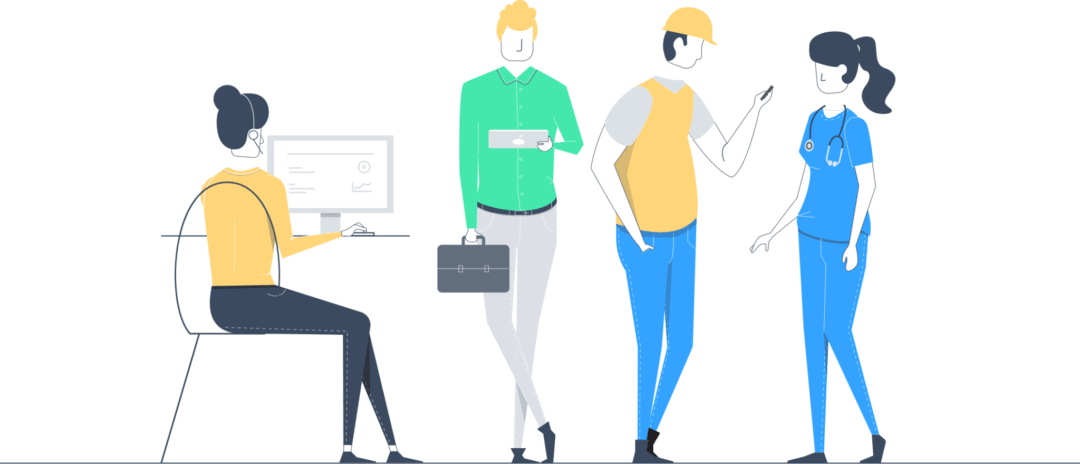 Clip Art Free Library Manager Clipart Business Worker - Workforce Transparent (1080x464)