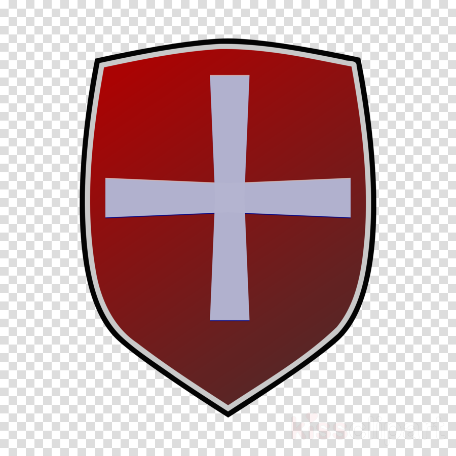 Download Red Shield With White Cross Logo Clipart Logo - Vinyl Transparent Background (900x900)