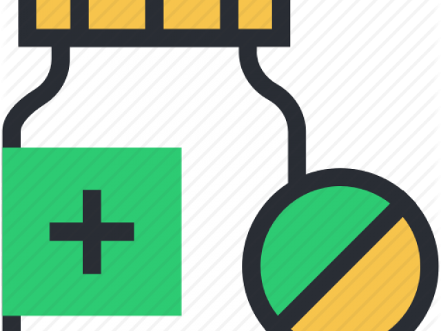 Pills Clipart Medicine Jar - Cross (640x480)