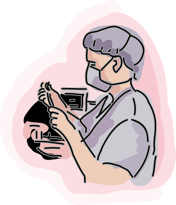 Nurse With Hypodermic Needle Syringe - Syringe (600x700)