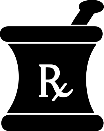 Medicine Clipart Bowl - Rx Logo (366x460)