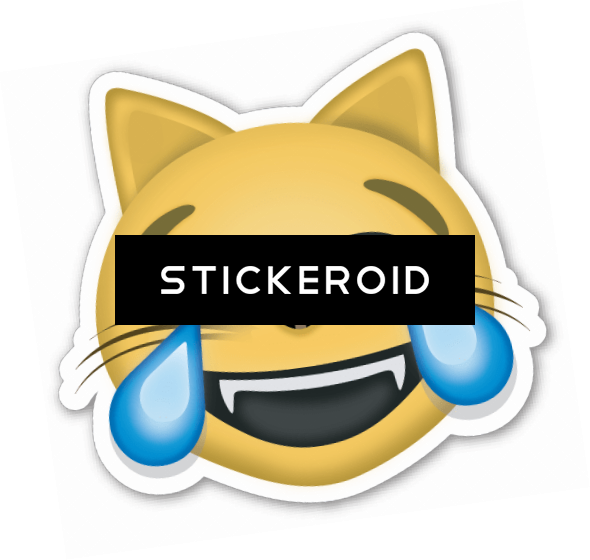 Cat With Tears Of Joy Emoji - Face With Tears Of Joy Emoji (590x560)
