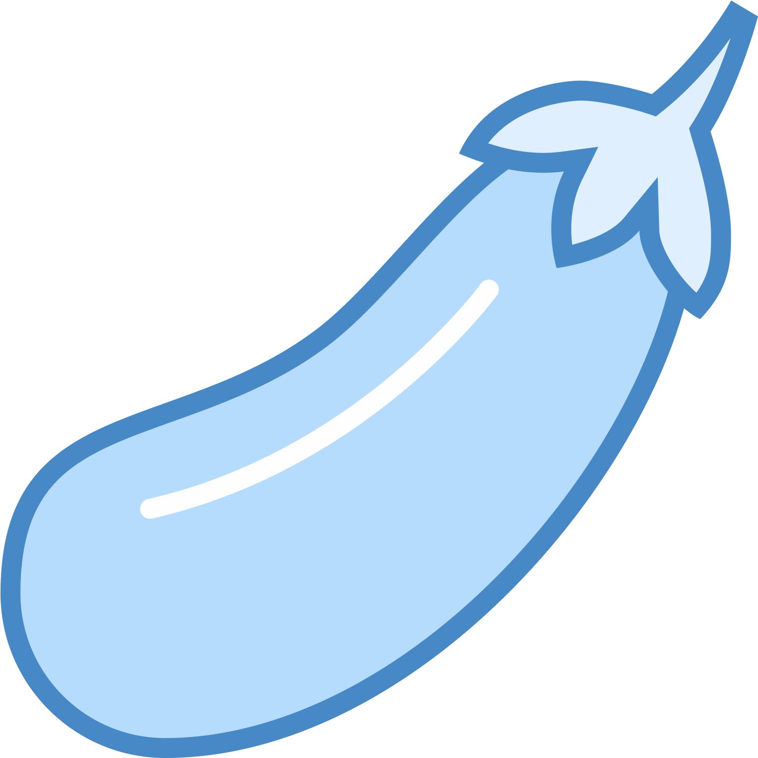 Eggplant Clipart Color Purple - Eggplant (1600x1600)