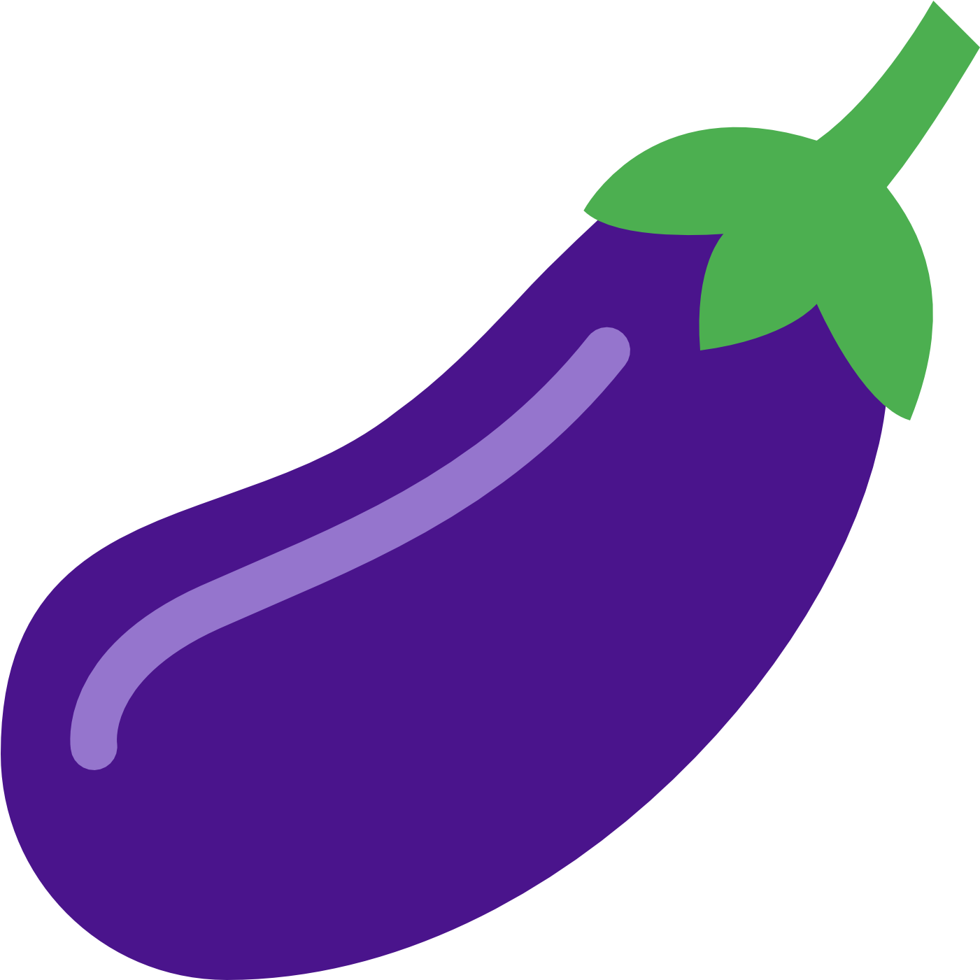 Eggplant Clipart Transparent - Eggplant Icon (1600x1600)