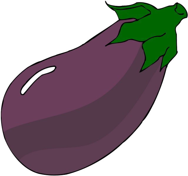 Clip Art Eggplant Png - Vector Graphics (639x600)