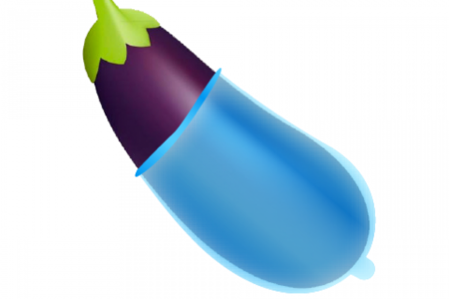 Condom Emoji Created By Nicholas Romano - Eggplant Emoji Png Transparent.