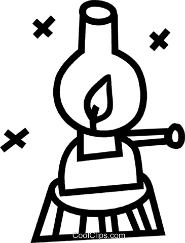 Oil Lamps Royalty Free Vector Clip Art Illustration - Illustration (365x480)