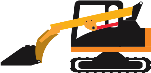 Crawler Loader Vehicle Vector Icon Illustration - Vehicle (550x550)