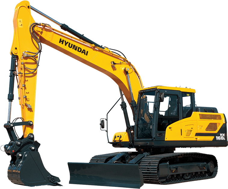 Png Black And White Bulldozer Clipart Track Hoe - Cat Machines (800x667)