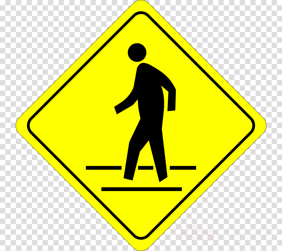 Children Crossing Symbol Clipart Traffic Sign Clip - Pedestrian Crossing Sign Clipart (900x800)