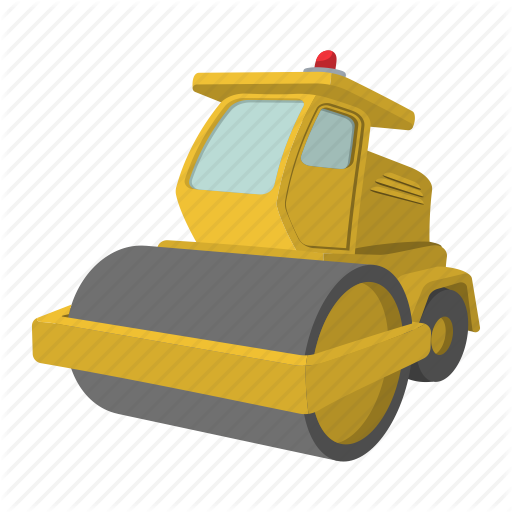 Png Free Download Bulldozer Clipart Road Roller - Construction Cartoon No Background (512x512)