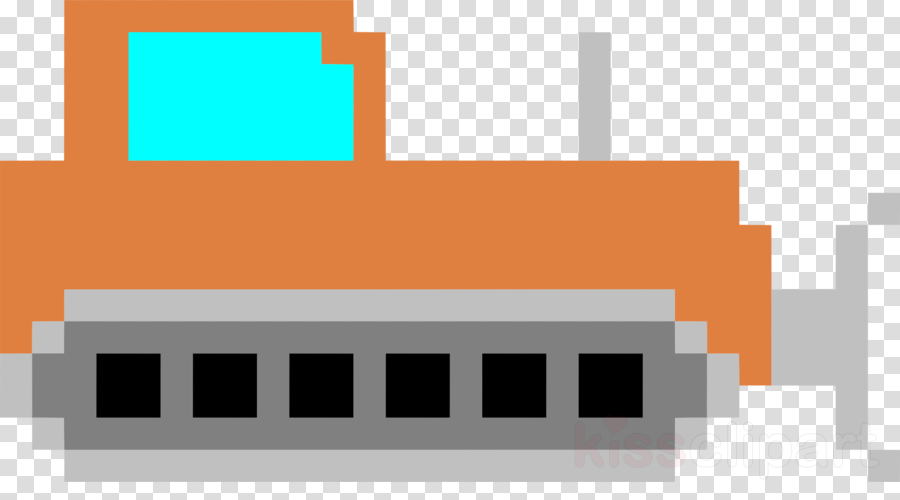 Pixel Bulldozer Clipart Pixel Art Bulldozer Clip Art - Clip Art (900x500)
