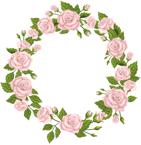Free Png Roses Border Pink Png Png Images Transparent - Pink Rose Border Clipart (480x494)
