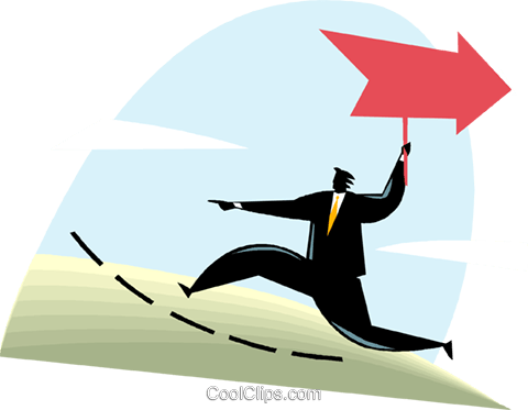 Figure Illustrating Business Concept Royalty Free Vector - Use Of Inverted Word Order (480x373)