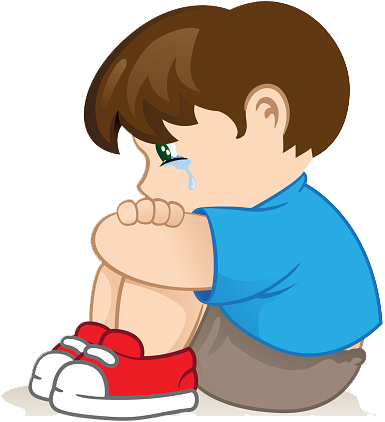 Clip Art Library Stock Kids Bullying Clipart - Sad Boy Clipart Png (386x445)