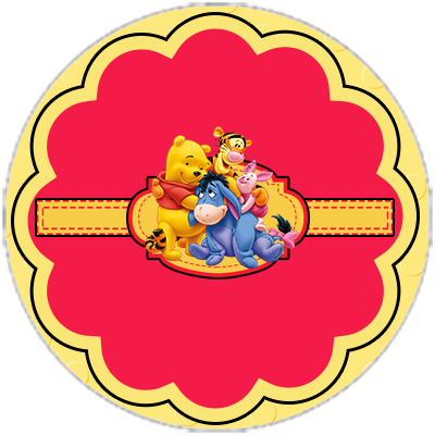 Um Blog De Kits De Personalizados, Moldes E Tudo Para - Winnie The Pooh And Friends (400x400)