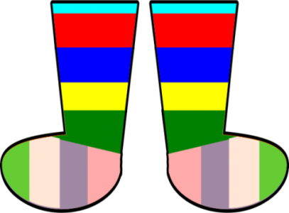 To Honor The True Meaning Of The Word Empathy, We Will - Silly Socks Clip Art (407x300)