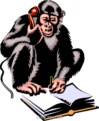 Monkey - Monkey Funny Cartoon Hd (395x480)