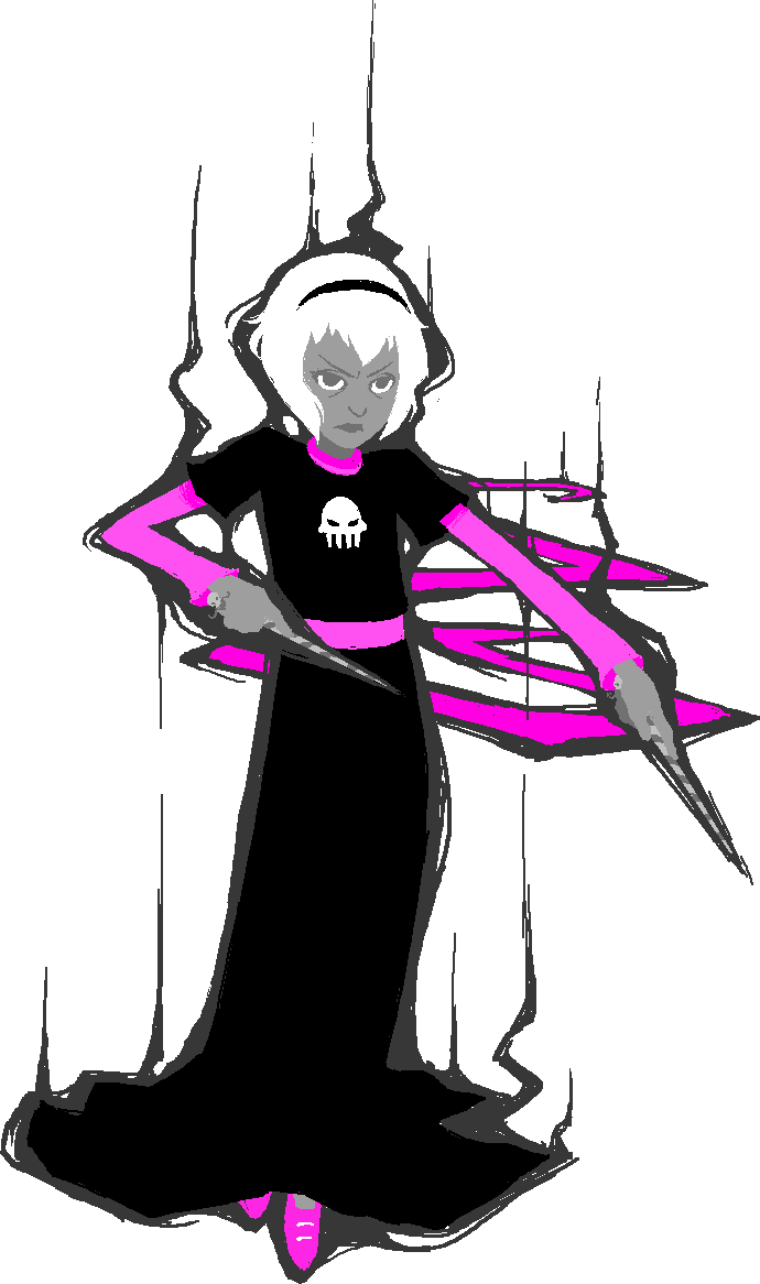 Picture - Rose Lalonde Grimdark Png (690x1166)