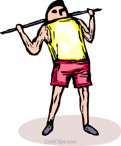 Athlete Stretching Before A Competition Royalty Free - Athlete (399x480)