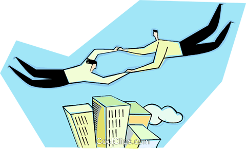 Guiding Each Other Royalty Free Vector Clip Art Illustration - Guiding Each Other Royalty Free Vector Clip Art Illustration (480x290)