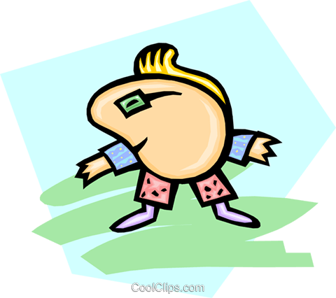 Cartoon Person Royalty Free Vector Clip Art Illustration - Polaris (480x426)