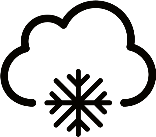 Weather 18 Blizzard, Blizzard, Cloud Icon - Ice Particle (512x512)