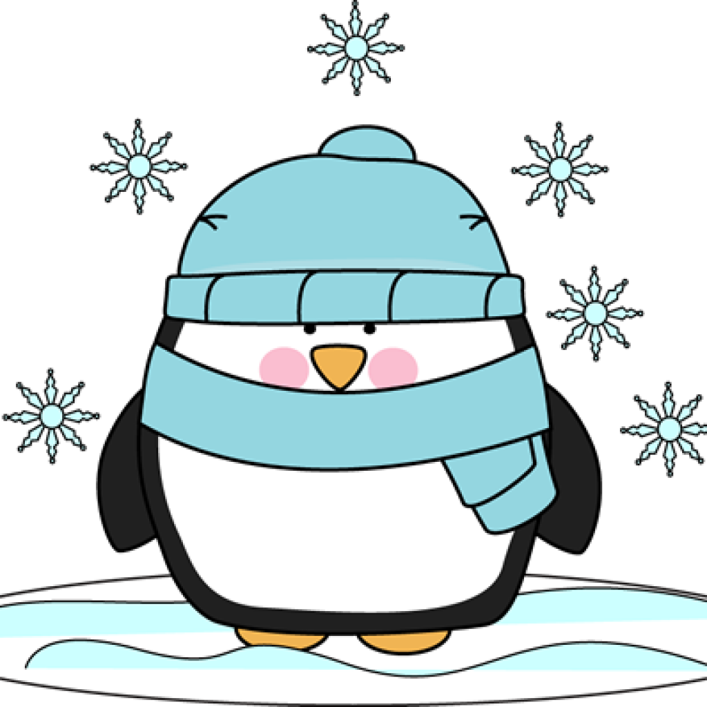 Banner Black And White Library Clip Art Snowy Real - Transparent Winter Penguin Clipart (1024x1024)