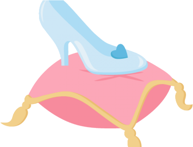 Carriage Clipart Cinderella Shoe - Dibujo Zapatilla De Cenicienta (640x480)