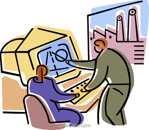 Man And Woman Reviewing Design Plans Royalty Free Vector - Man And Woman Reviewing Design Plans Royalty Free Vector (480x419)