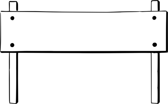 Point Angle Line Art Black M - Signpost Clipart Black And White (550x340)