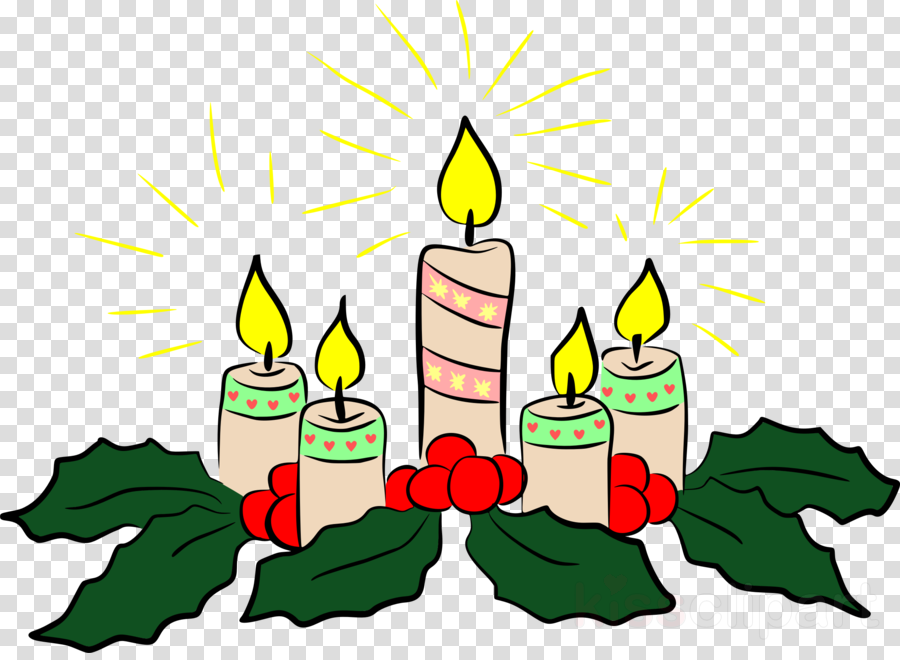 Christmas Candles Clipart Candle Clip Art - Vans Van Doren Backpack Black/white, One Size (900x660)