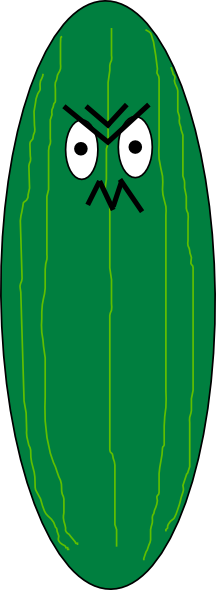 This Free Clip Arts Design Of Green Angry - This Free Clip Arts Design Of Green Angry (216x590)